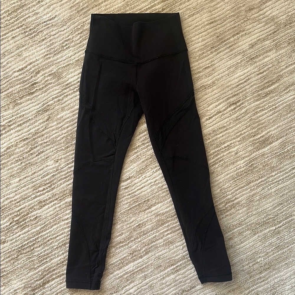 Lulu lemon black leggings cut out